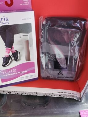Microfiber Compression Socks - Gray Stripe